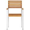 vidaXL Sedia da Giardino 8 pcs Olio Naturale Legno di Acacia Massello