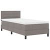 vidaXL Letto a molle con materasso con led Talpa 80 x 200 cm Tessuto