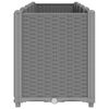 vidaXL Fioriera da Giardino Grigio Chiaro 160x40x53 cm in PP