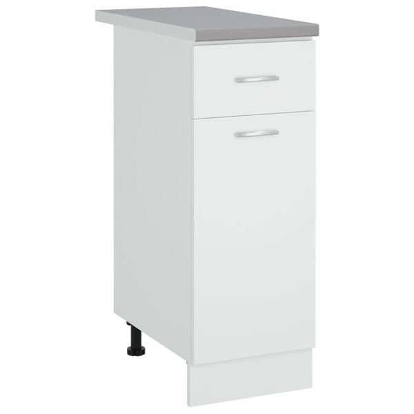 vidaXL Piano da Cucina Grigio 30x60x2,8 cm in Legno Multistrato