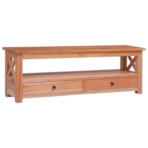 vidaXL Mobile Porta TV 120x30x40 cm in Legno Massello di Mogano