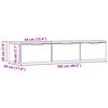 vidaXL Armadietto a Muro Rovere Artigianale 102x30x20 cm in Truciolato