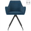 vidaXL Sedie da Pranzo 2 pz Blu in Velluto