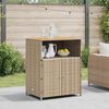 vidaXL Armadietto Beige 70 x 50 x 87 cm Poliestere e Rattan Roly