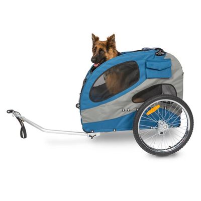 PetSafe Rimorchio da Bici per Cani Happy Ride L Blu