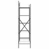 vidaXL Armadio Aperto con lo scaffale Nero 104,5 x 45 x 172 cm Acciaio