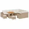 vidaXL Set Divano da Giardino con cuscino 12 pcs Beige e Crema