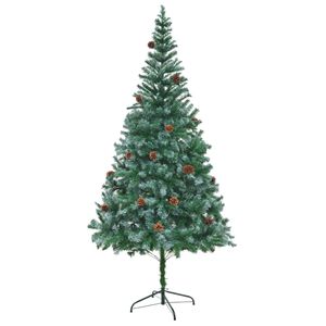 vidaXL Albero di Natale Artificiale con Pigne 210 cm