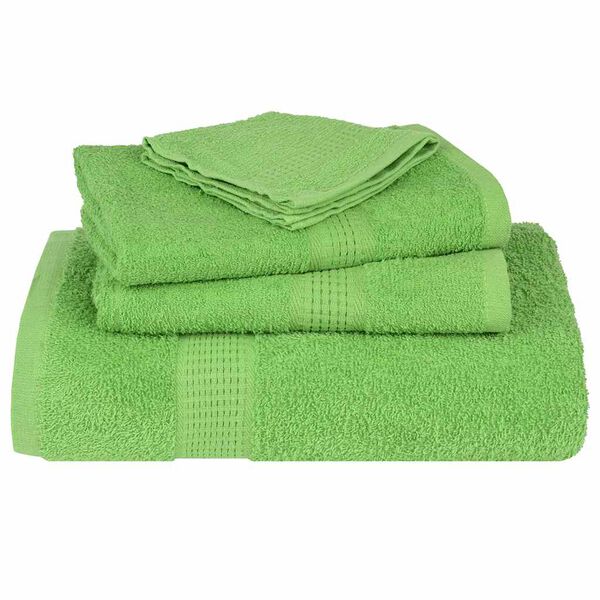 vidaXL Asciugamani per ospiti FROGN 10 pz Verde mela 30x50 cm 360 g/m&sup2;
