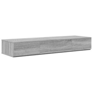 vidaXL Scrivania studio Sonoma grigio 110 x 40 x 19,5 cm