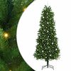 vidaXL Albero di Natale con 300 LED con supporto Verde 240 cm PE