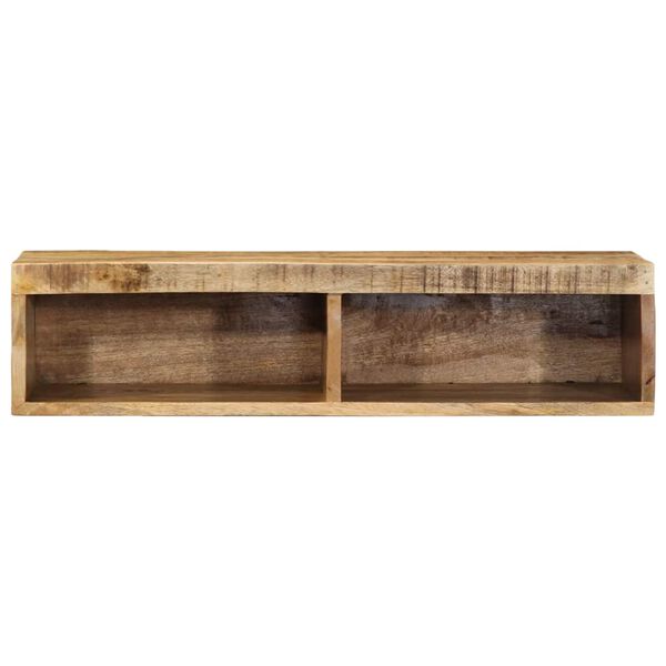 vidaXL Mobile TV a Parete 80x30x19 cm Legno Grezzo Massello di Mango