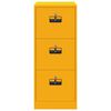 vidaXL Armadio per File con cassetto Giallo senape 44 x 50 x 106.5 cm