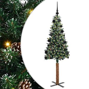 vidaXL Albero di Natale snodato con 150 LED con supporto Verde 150 cm