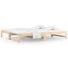 vidaXL Dormeuse Estraibile 2x(80x200) cm in Legno Massello di Pino