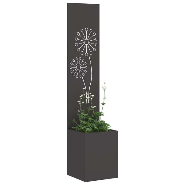 vidaXL Schermo per privacy in giardino Traforo Nero 32 x 140 cm