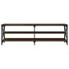 vidaXL Mobile Porta TV Rovere Marrone 160x40x50 cm Legno Multistrato
