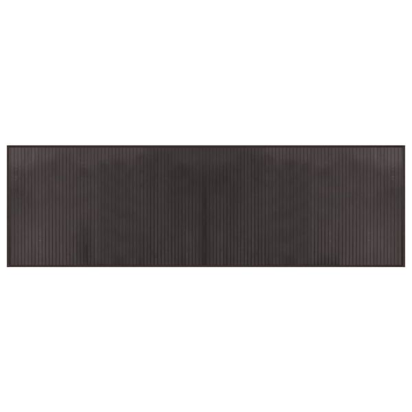 vidaXL Tappeto Rettangolare Marrone Scuro 60x200 cm in Bamb&ugrave;