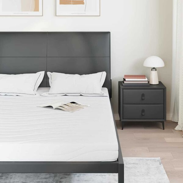 vidaXL Materasso Bianco 160 x 200 cm Schiuma Memory in Gel