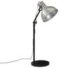 vidaXL Lampada da Terra 25 W Argento Vintage 30x30x90-150 cm E27