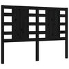 vidaXL Giroletto con Testiera Nero Double in Legno Massello
