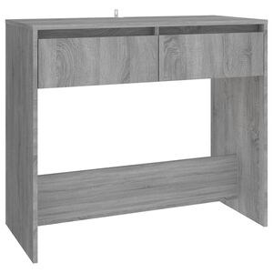 vidaXL Tavolo Consolle Grigio Sonoma 89x41x76,5 cm in Acciaio