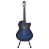 vidaXL Set Chitarra Western 12 pz con Equalizzatore e 6 Corde Blu