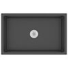 vidaXL Lavello da Cucina Artigianale Nero in Acciaio Inox