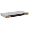 vidaXL Scaffali a Parete 2 pz Grigio Cemento 50x23,5x3,8 cm in MDF