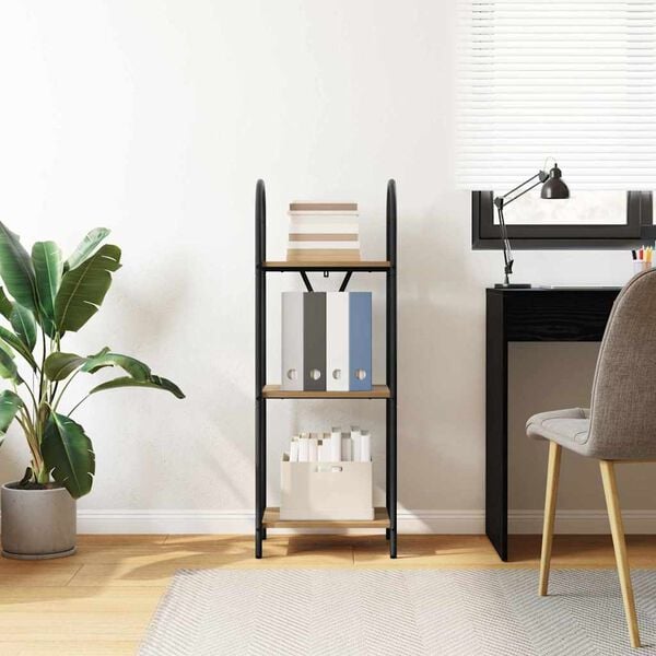 vidaXL Libreria Rovere artigianale 40 x 30 x 109 cm Legno multistrato