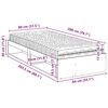 vidaXL Dormeuse con Materasso Bianca 80x200 cm Legno Massello di Pino