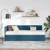 vidaXL Struttura Letto Angolare con Materasso 2 pcs Blu Velluto