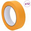 vidaXL Nastri Adesivi per Pittori 12 pcs Giallo 30mm x 50m Carta