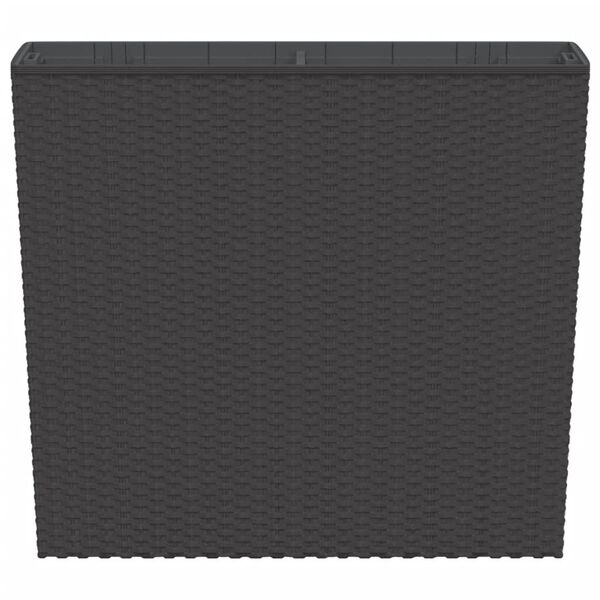 vidaXL Fioriera con Interno Rimovibile Marrone 12 / 44 L PP Rattan