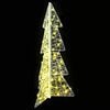 vidaXL Albero di Natale con 100 LED Bianco caldo 120 cm Acrilico