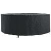 vidaXL Copertura per mobili Nero 244 x 244 x 85 cm Tessuto Oxford 420D