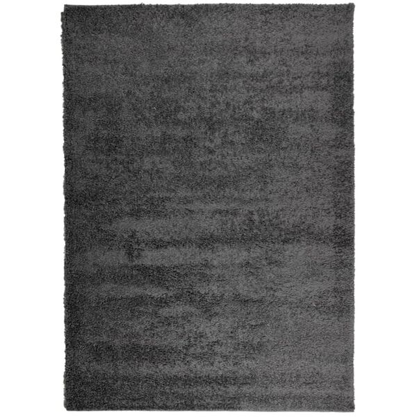 vidaXL Tappeto Shaggy PAMPLONA Pelo Lungo Moderno Antracite 240x340cm