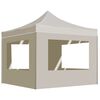 vidaXL Gazebo Professionale Pieghevole Alluminio con Pareti 2x2m Crema