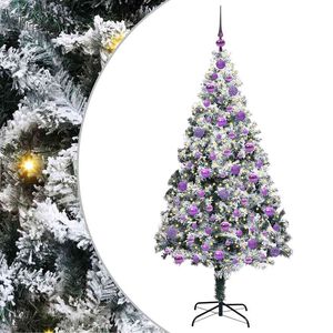vidaXL Albero di Natale artificiale con 300 LED Bianco 180 cm