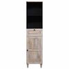 vidaXL Mobile da Bagno Bianco 38 x 33 x 160 cm Legno multistrato