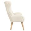 vidaXL poltrona Crema 69 x 74 x 93 cm Tessuto Sherpa