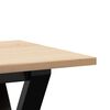 vidaXL Tavolino Salotto Telaio a Y 160x40x45 cm Legno Pino e Acciaio