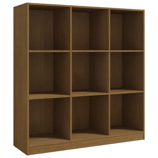 vidaXL Libreria/Divisorio Marrone 104x33,5x110 cm in Massello di Pino