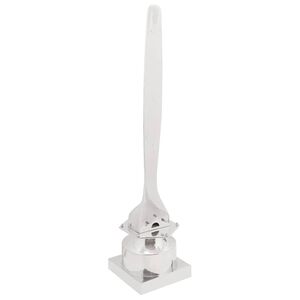 vidaXL Scultura Argento 26 x 26 x 110 cm Alluminio