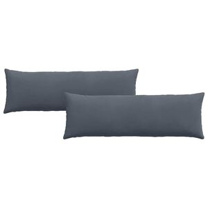 vidaXL Cuscini da Divano 2 pcs Grigio scuro 120 x 40 cm