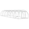vidaXL Pollaio Argento 600 x 150 x 100 cm Acciaio zincato