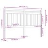 vidaXL Testiera per Letto 140x4x100 cm in Legno Massello di Pino