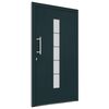 vidaXL Porta d'Ingresso in Alluminio e PVC Antracite 100x210 cm