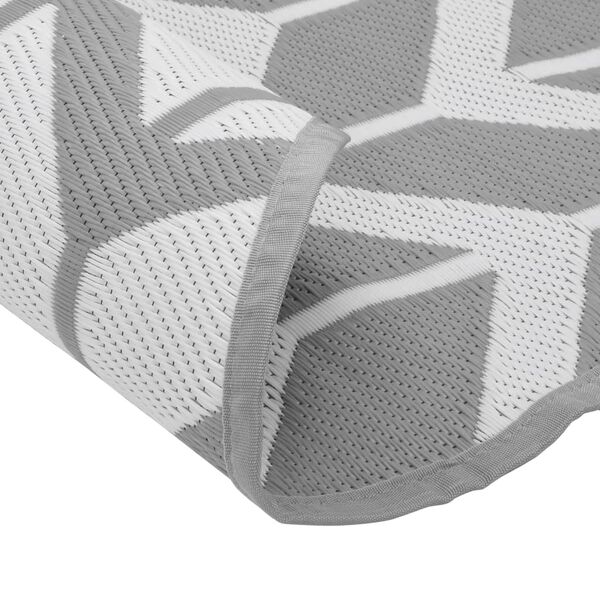 vidaXL Tappeto da Esterno ARAKIL Grigio &Oslash;120 cm in PP