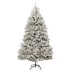 vidaXL Albero di Natale artificiale con 300 LED Verde e Bianco 300 cm